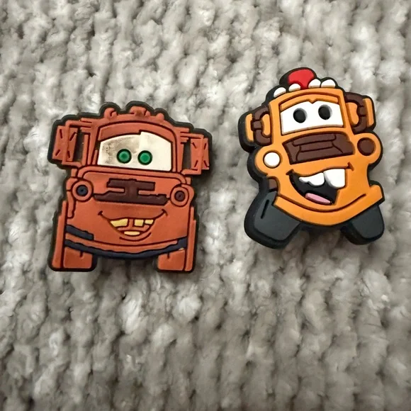 Disney Pixar Cars Lightning McQueen & Mater Shoe Charms Set of 5 Crocs Jibbitz - Picture 4 of 4